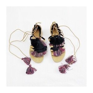 Rebecca Minkoff Colored Tassel Sandal EUC SZ8
